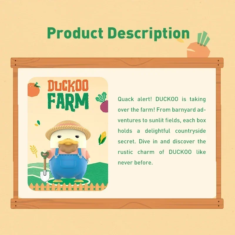

POP MART DUCKOO FARM Series слепая коробка коробка-сюрприз оригинальная фигурка мультяшная модель Mystery Box коллекция подарок для девочек