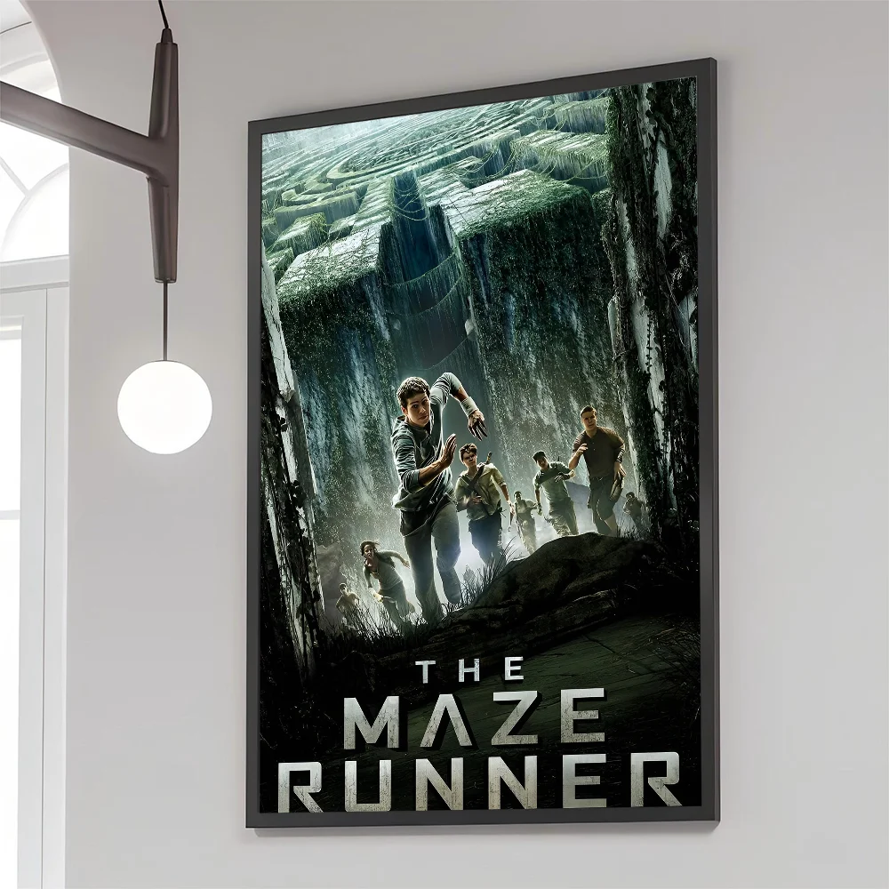 ملصقات لاصقة لفيلم عداء المتاهة ، ملصق ورق كرافت كلاسيكي ، لوحة جدارية ذاتية الصنع ، فن جمالي ، غرفة ، بار ، مقهى ، 1 * #2