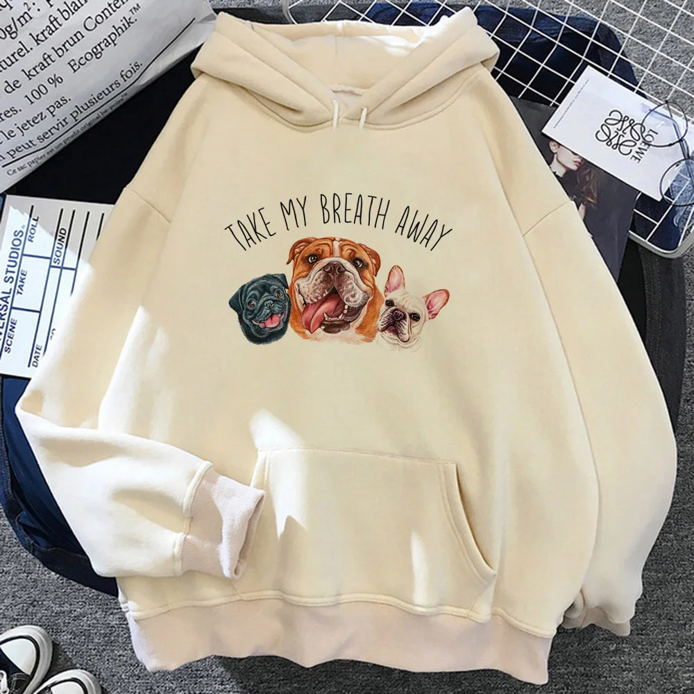 French Bulldog hoodie designer casual wear graphic clothes for teens teen pullover printed design comic