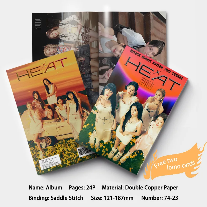 

24Pages Comprehens Link Hot Idol (G)I-DLE High Quality Support Magazine Mini Photo Collection Album