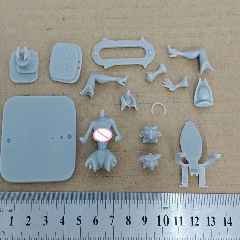 1/24 Schaal Hars beeldje Vrouwelijke Vos Kapitein Twee versies Model Kit DIY Ongemonteerd Ongeverfd Sculptuur speelgoed