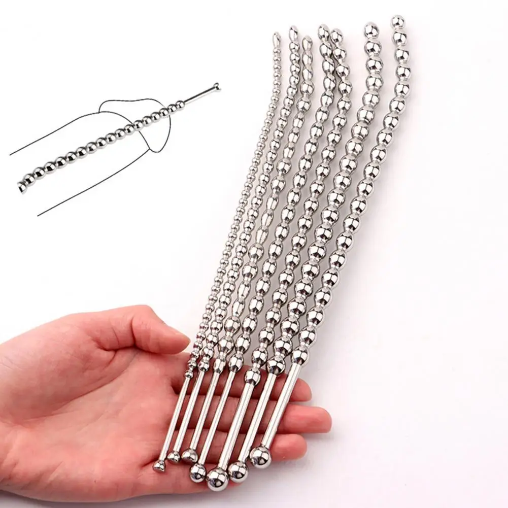 Male Sex Catheter Urethral Tube Rod Universal Penis Catheter Effective Metal Urethral Dilator Stimulation Stopper for Boyfriends