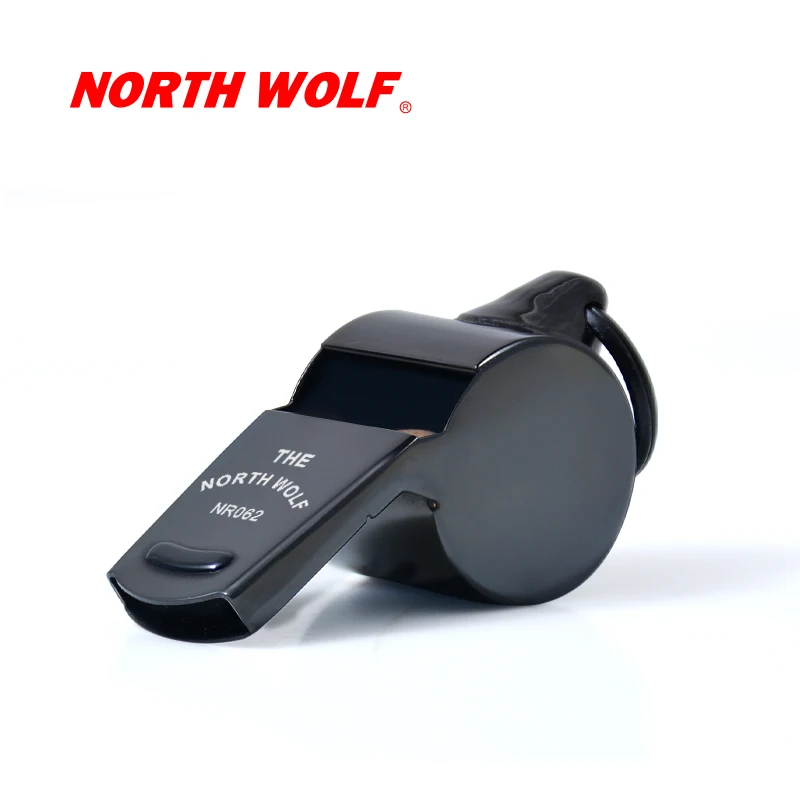 

120dB North Wolf Genuine Metal Stainless Steel lightweight Whistle Referee Sport Soccer Football Basketball Party Training Schoo