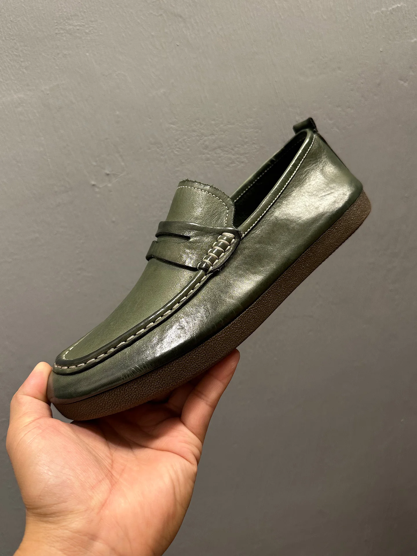 

Высококачественная мужская обувь без шнуровки Casual oes из мягкой кожи на плоской подошве, универсальная удобная обувь Bean Bean oes