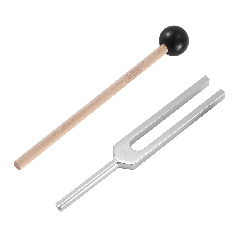 

AC88-2X Tuning Fork 528HZ Tuner With Mallet For Healing Chakra,Sound Therapy,Keep Body,Mind And Spirit In Perfect Harmony