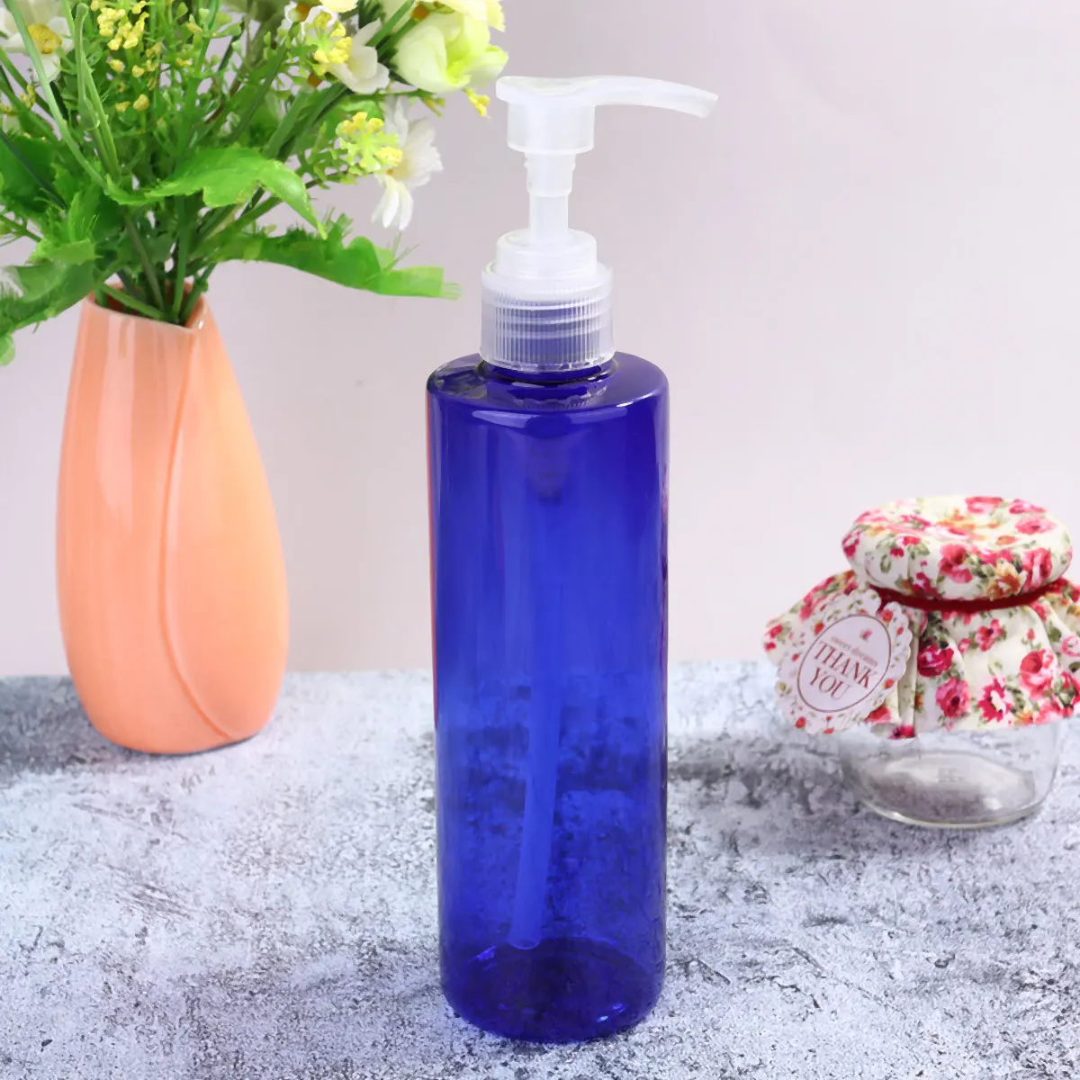 6 bottiglie di lozione da 250 ml bottiglia riutilizzabile in plastica vuota con dispenser a pompa per shampoo lavaggio corpo sapone liquido olio essenziale