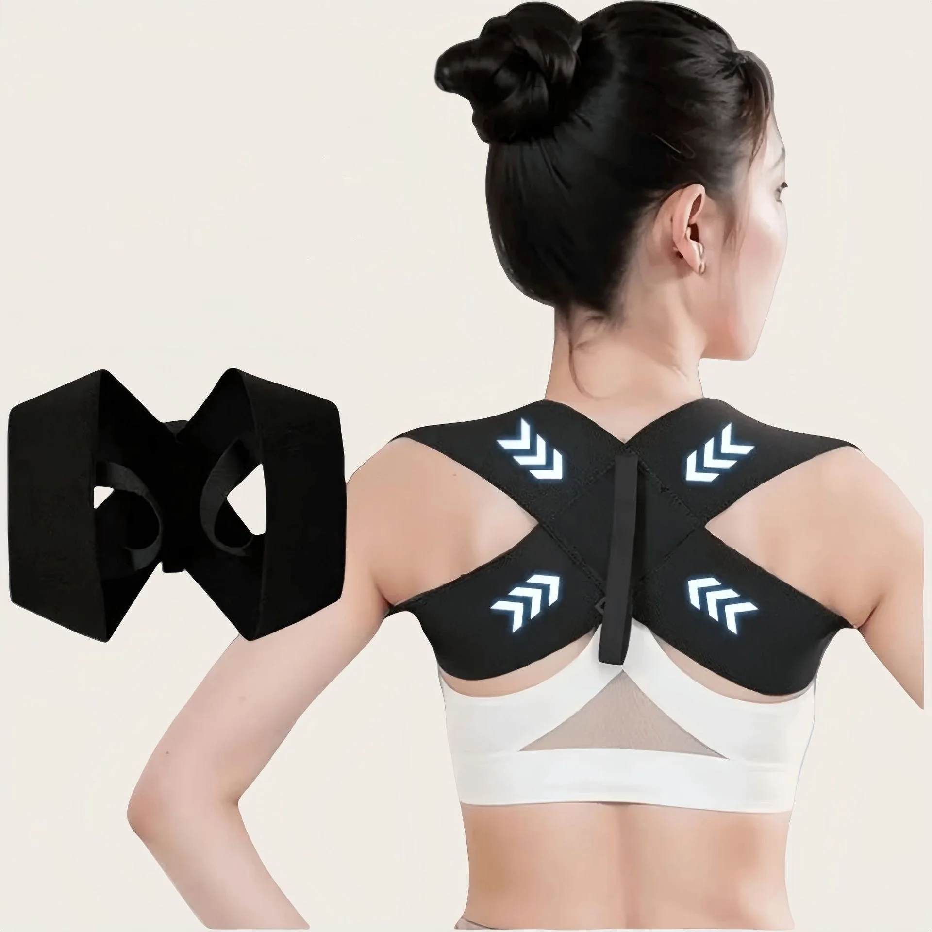 

Adjustable Back Shoulder Posture Corrector Belt Clavicle Spine Support Reshape Your Body Home Office Sport Upper Back Neck Brace