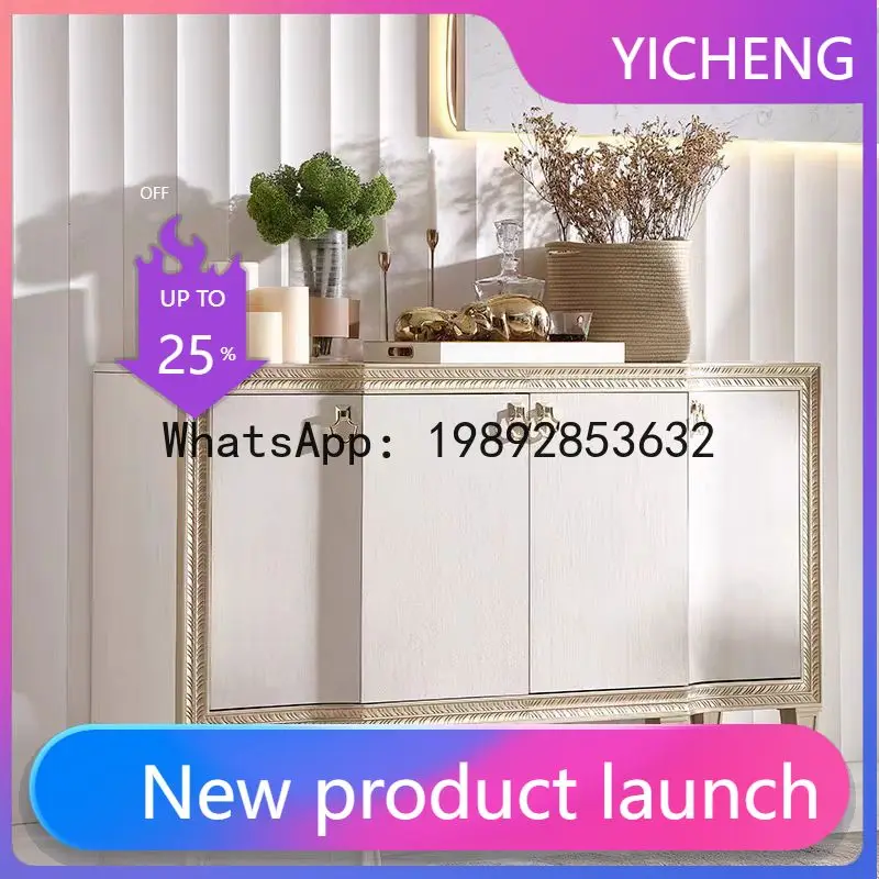 

Yy solid wood entryway cabinet - postmodern minimalist living room console table - french retro sideboard