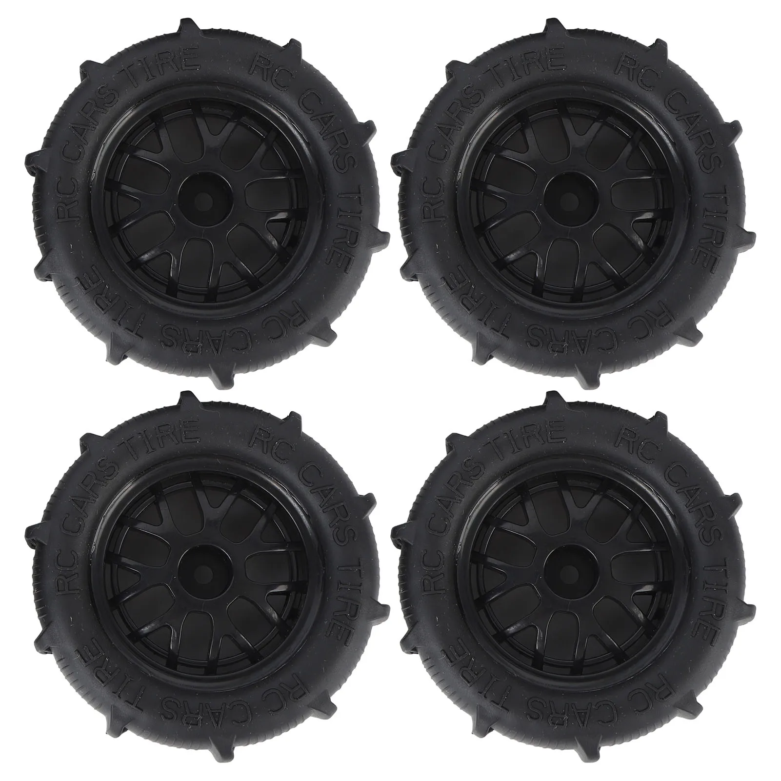 RC Beach Tires 1/14 1/16 1/18 Universal Rubber Plastic Good Grip Strong Cushioning RC Car Desert Wheels RC Desert Wheels