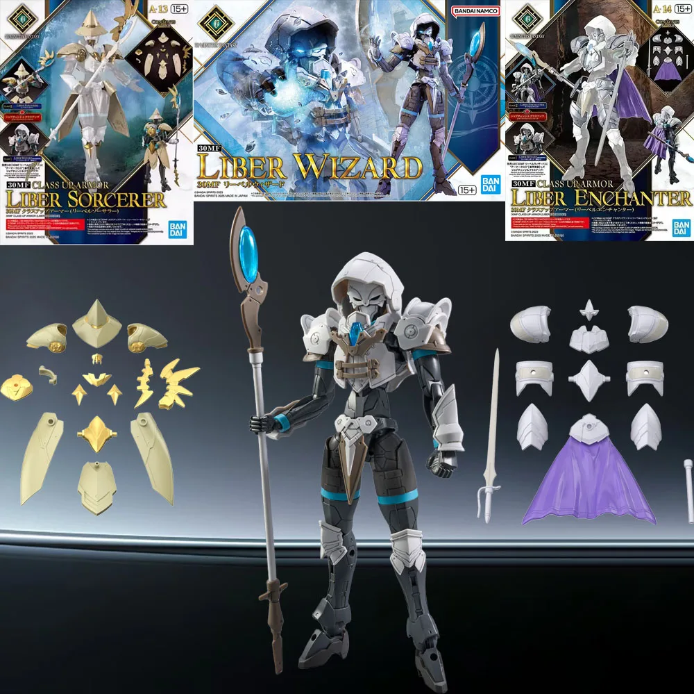 Em estoque genuíno bandai original 30mf liber panter/sorcer/wizard anime figuras de ação montagem brinquedos presente coleção modelo