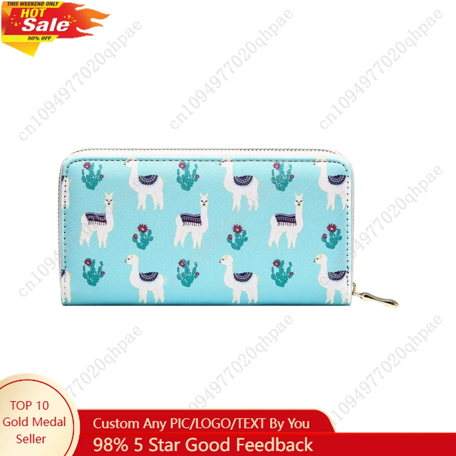 

OIDERY Clutch Wallet for Women-Zip Around Long Wallet For Women, Large Capacity Womens Wallet With Zipper Coin Purse