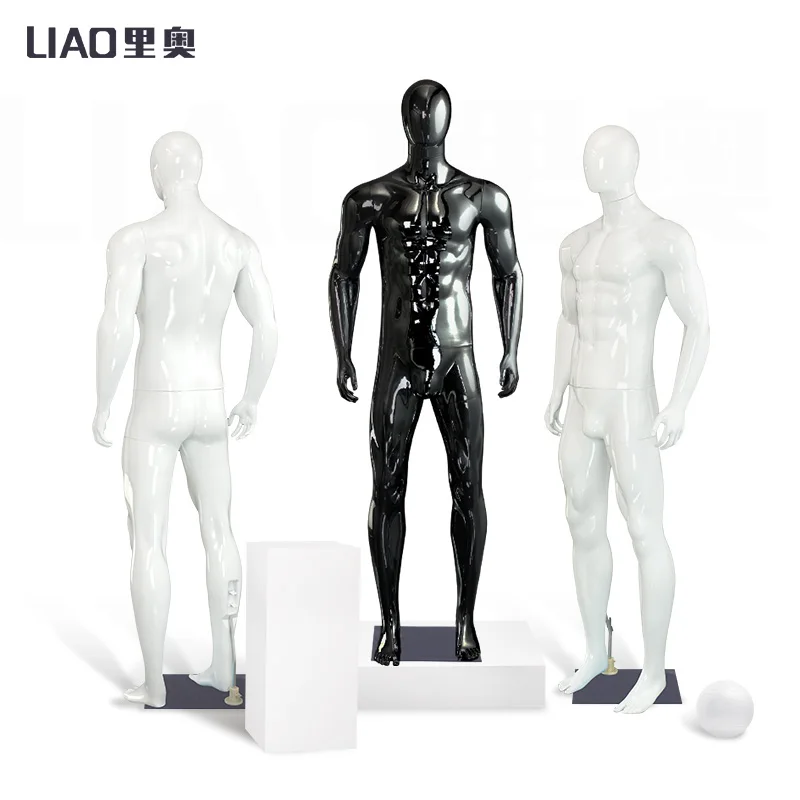 Fashion Clothing Store High-quality Male Boutique Display Plastic Male Mannequin Muscle Man Models Full-body Mannequin Men Dummy