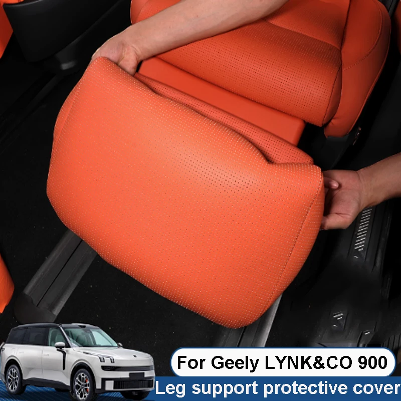 

Для Geely LYNK & CO 900 2025 2026, второй ряд, электрическая поддержка ног, защитный кожаный чехол, грязеотталкивающие аксессуары