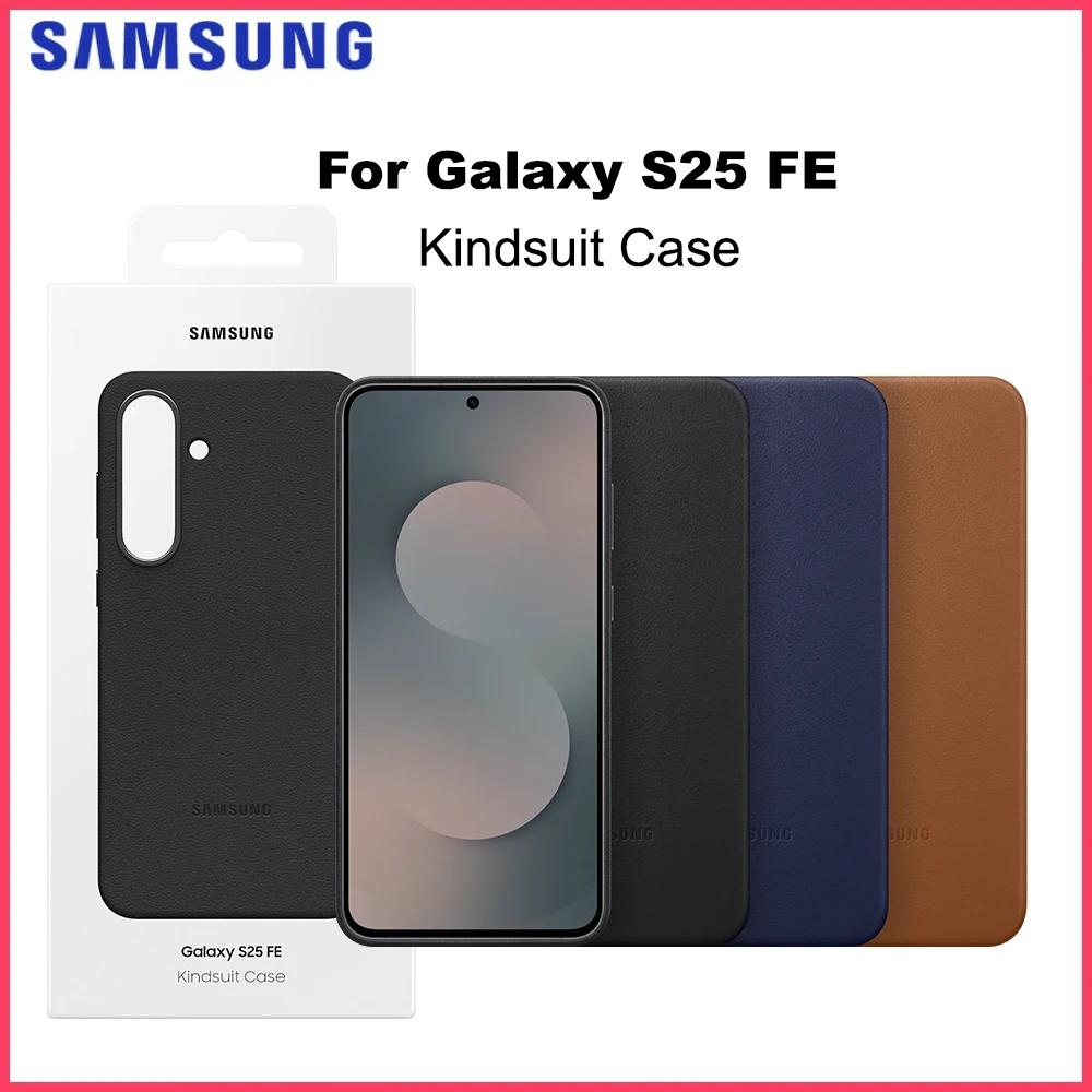 Original Samsung Galaxy S25 FE Kindsuit Case EF-VS731 Smartphone Cover Scratch-Resistant Leather Protector Case for Galaxy S25FE