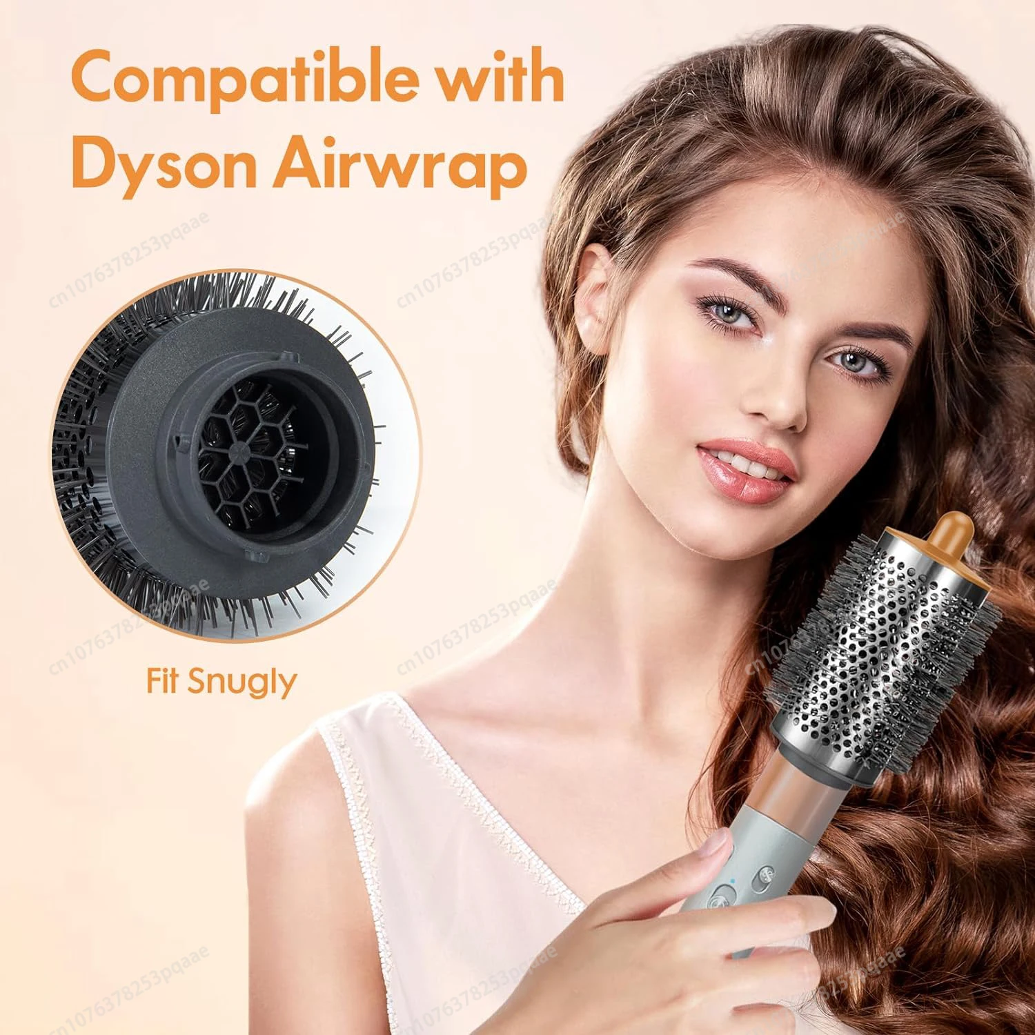 20/38/55MM Round Volumizing Brush for Dyson Airwrap HS01/HS05 Attachment Cylinder Comb Fluffy Nozzle Curling Brush Replacement image 5