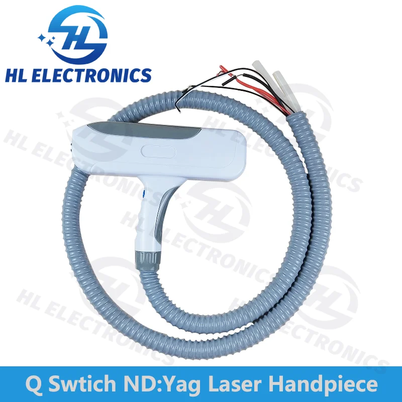 Q Switch ND Yag Laser Handle with three laser lens tips 1064nm 532nm 1320nm