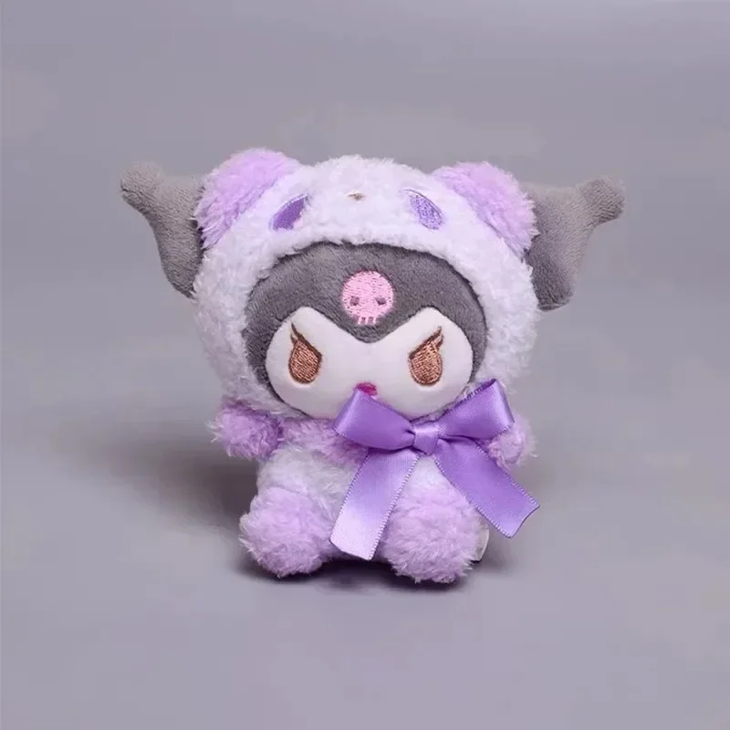 

@@10cm 10pcs Keychain Plush Anime Kuromi Doll Keyring Hello Kitty Plushie Cinnamoroll KeyChains Bag Pendant Toy Gift for Girls