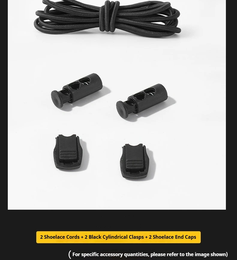 1 Paar weiße, elastische Schnürsenkel ohne Binden mit Schnellverschluss-Schnalle, bequeme Schnürsenkel für Sneaker, geeignet für Erwachsene und Kinder, Schuhzubehör. – Detail 9