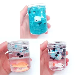 Slime Gigante Charms for Kid Crystal Mud Ocean Dolphin Goldfish Tai Tou DecompressionPuzzle Decompression Slime Clay Toy