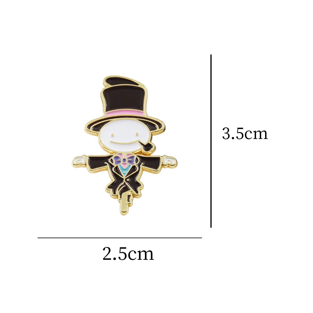 Scarecrow Prince Turnip Head Enamel Pin Adventure Anime Character Badge Jewelry Gift For Kid