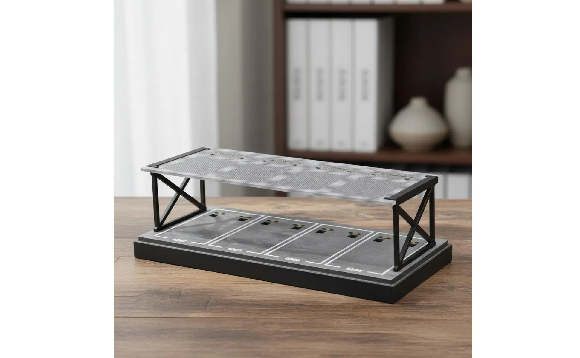 1:64 Parking Lot Display Easy to Assemble Double Layer Car Display Rack Miniature Car Garage Shelf Dust-Proof Lightweight 1:64 Parking Lot Display Easy to Assemble Double Layer Car Display Rack Miniature Car Garage Shelf Dust-Proof Lightweight