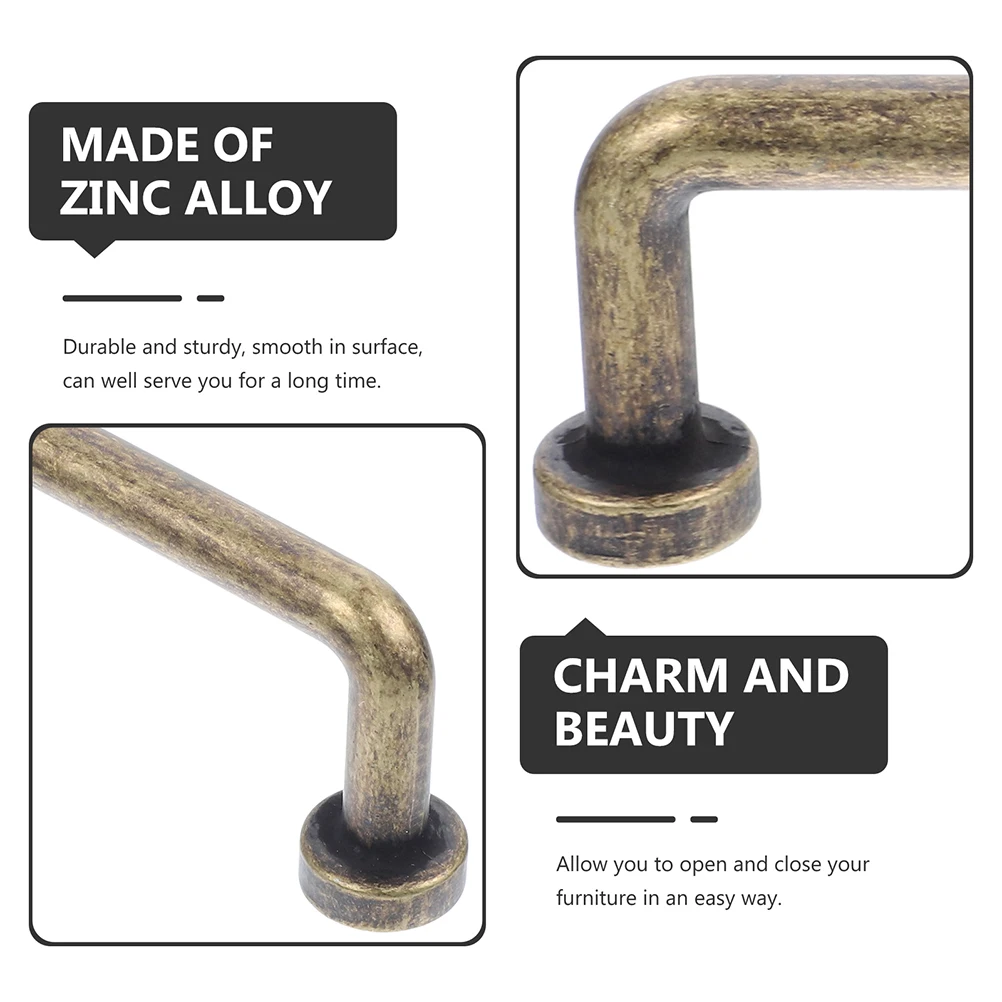 

Bronze Handle Drawer Pulls Vintage Cabinet Door Replacement Retro American Style