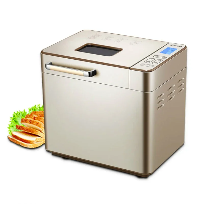 Household Automatic LCD Bread Machine Small Multi-Function Intelligent Flour Fermentation Machine Dl-TM018 Toaster 220V 550W