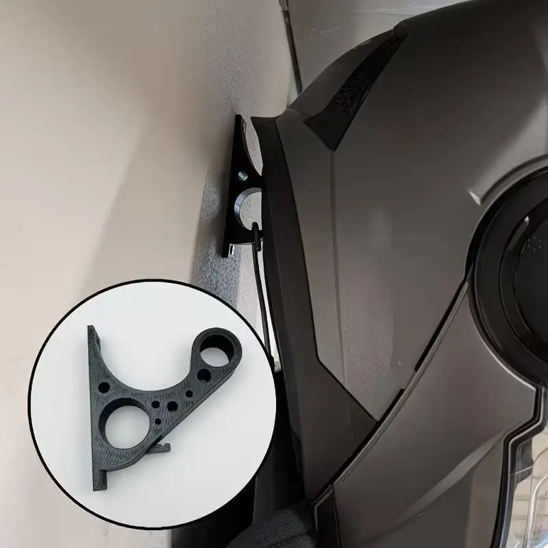 1Pc Motorcycle Helmet Wall Mount Bracket Anti Scratch Hook Holder Full Face Helmet Garage Storage And Key Display Rack Accessory