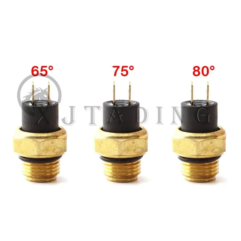 

65/75/80 Degree Motorcycle Electric Radiator Coolant Fan Water Temperature Thermostat Switch Temp Sensor M16 for 200 250 400 450