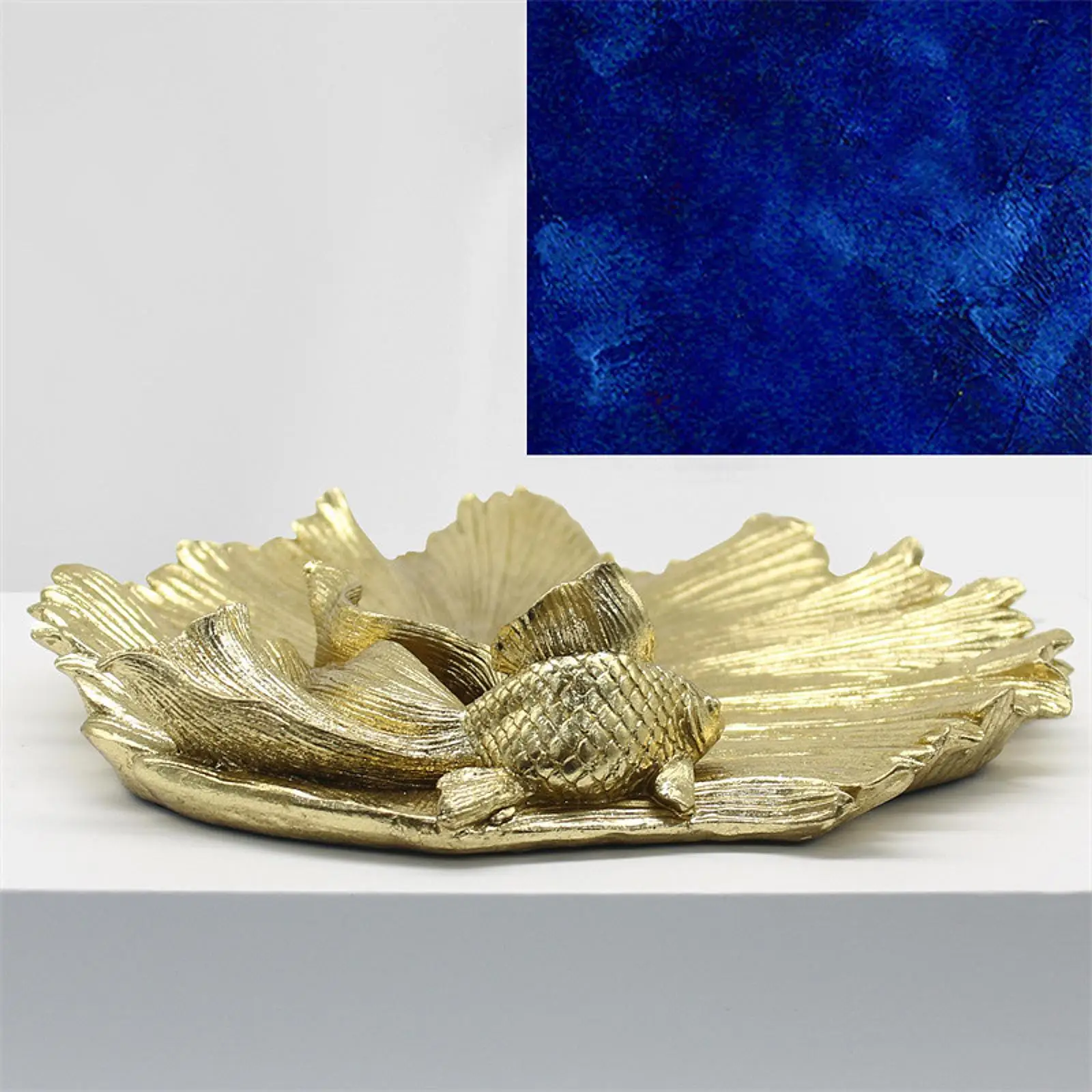 ถาดใส่เครื่องประดับรูปหางปลาทอง ถาดใส่แหวน ที่เก็บของ ถาดใส่ที่คาดผม ถาดใส่ขนม