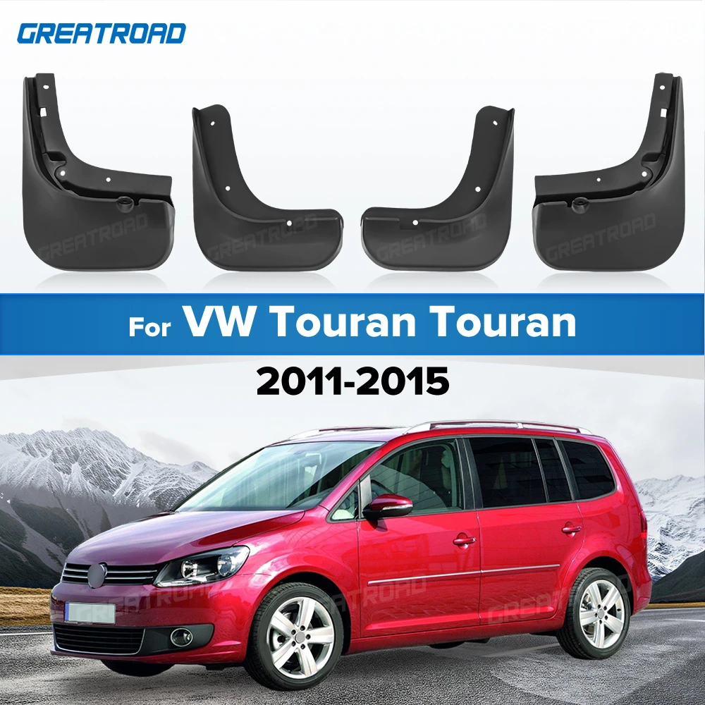 For Volkswagen VW Touran MK2 2011 2012 2013 2014 2015 Fender Mudflaps Splash Guards Mudguards Mud Flaps Car Accessories