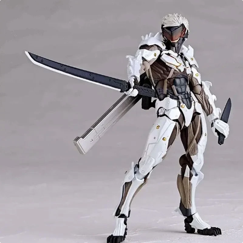 Kaiyodo Revoltech Metal Gear Rising: Revengeance Action Figure Raiden Figurine PVC Movable Collection Solid Snake Jack Model Toy