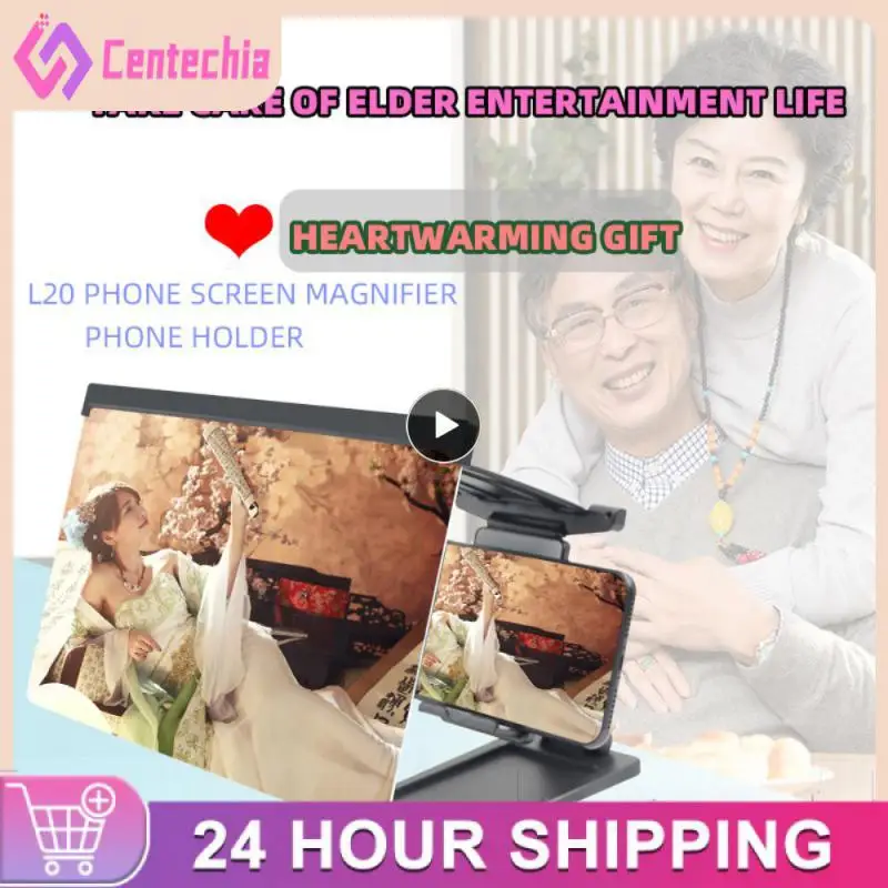 Inch Mobile Phone Screen Amplifier For IPad Movie Folding Shading 3D Screen Mobile Phone Amplifier Magnifier Cellphone Holder