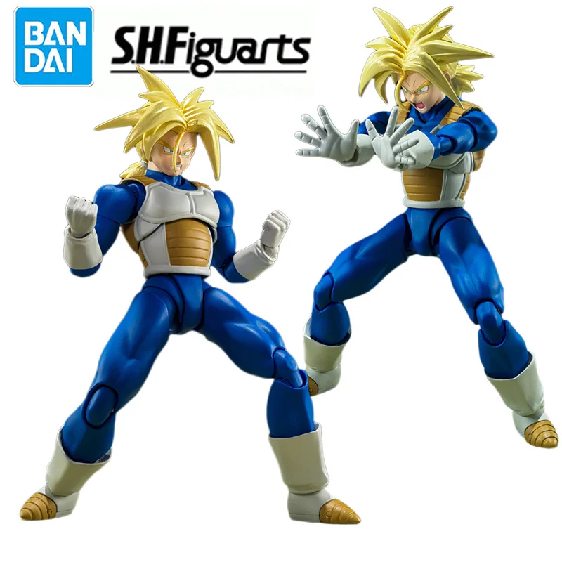 

In Stock Bandai S.H.Figuarts Dragon Ball Z Super Saiyan Trunks Hidden super power Model Kit Anime Action Fighter Finished Model