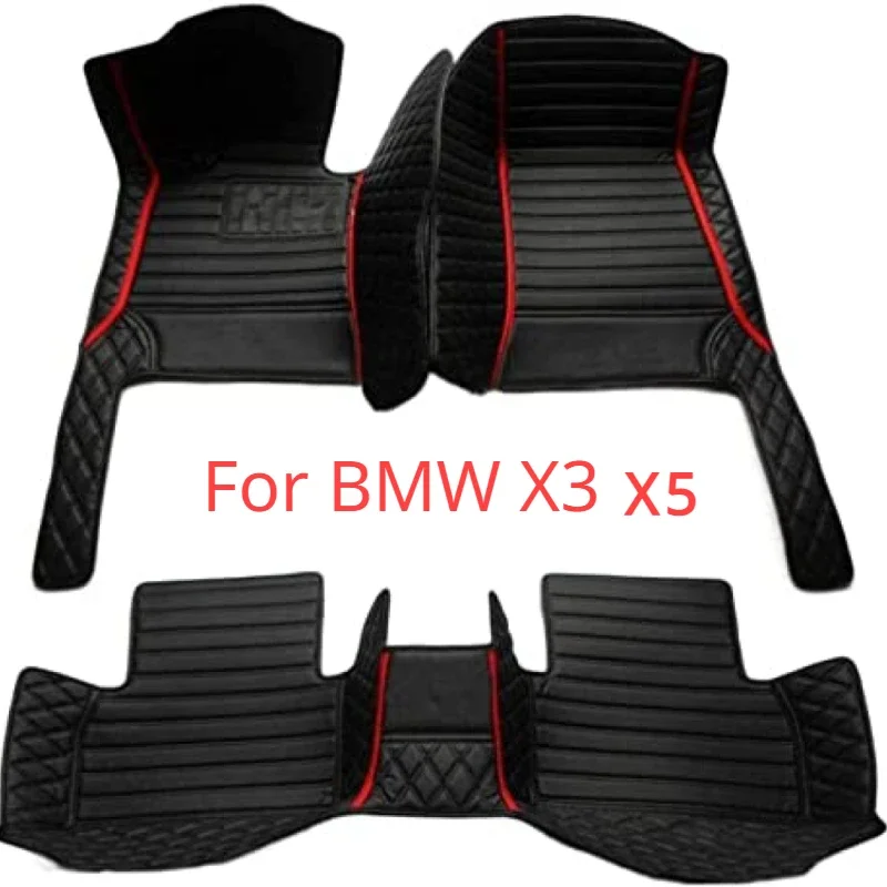 

Custom Car Floor Mats For BMW X3 X5 E83 F25 G01 F97 E53 E70 F15 F85 G05 Auto Carpets Foot Coche Accessories Interior 2000-2023