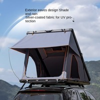 Aluminum Triangle Camping SUV Car Insulated Cover Lightweight RoofTop Tents 3-4 Person Hard Shell Roof Top Tent Outdoor