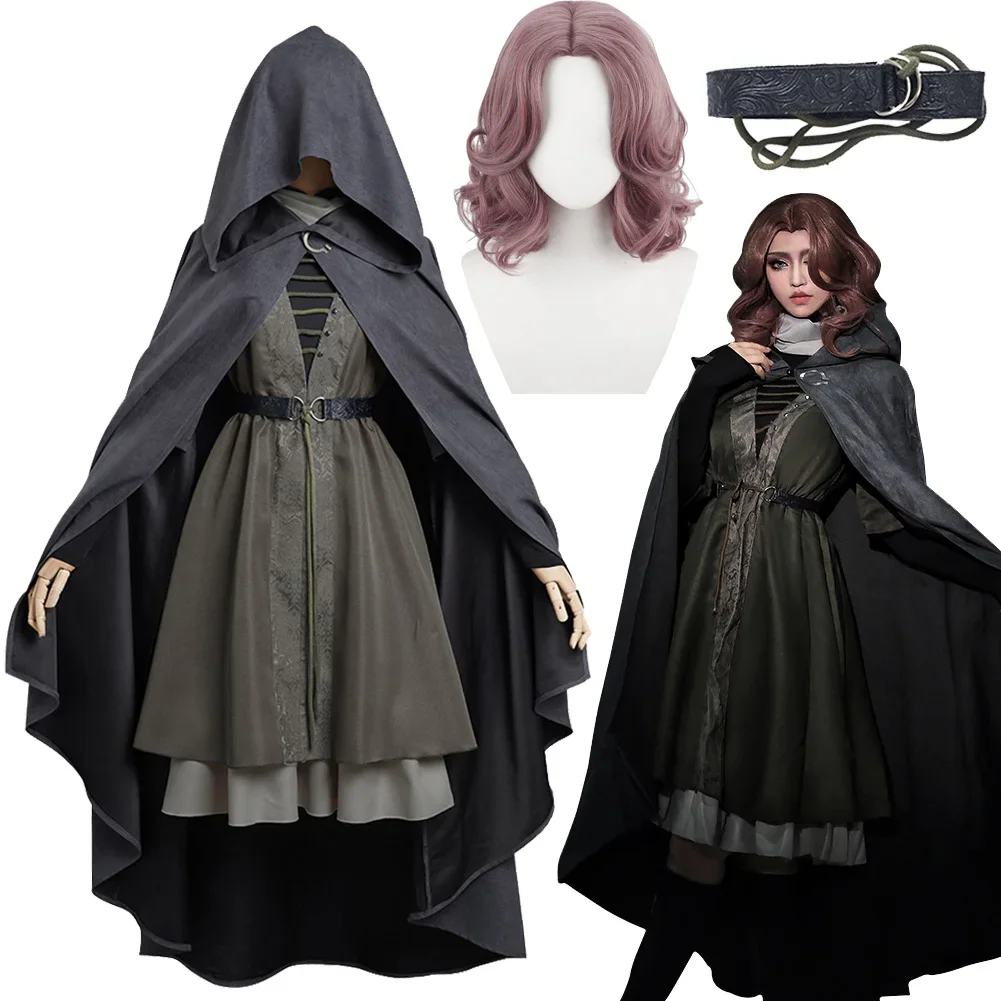 Melina Cosplay Fantasie Mantel Jurk Riem Pakken Game Er Kostuum Vermomming Volwassen Vrouwen Rollenspel Fantasia Outfits Vrouwelijke Halloween