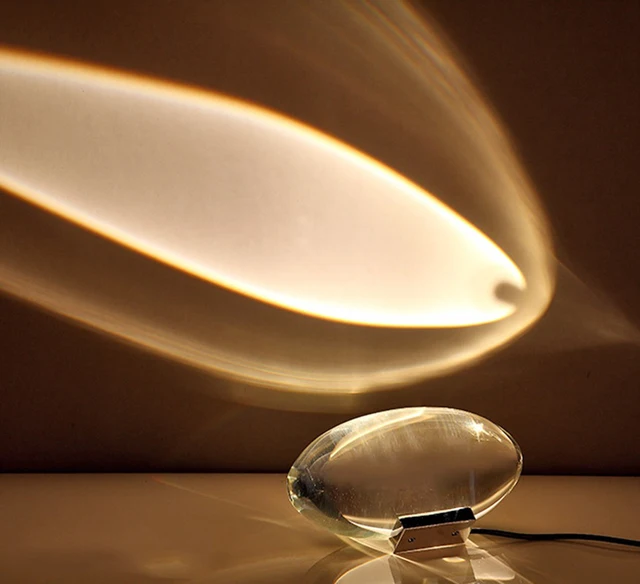 Oko nieba kryształowa dekoracyjna lampa stołowa włoska łzy anioła zachód słońca lampa projektora atmosfera oświetlenie nocne