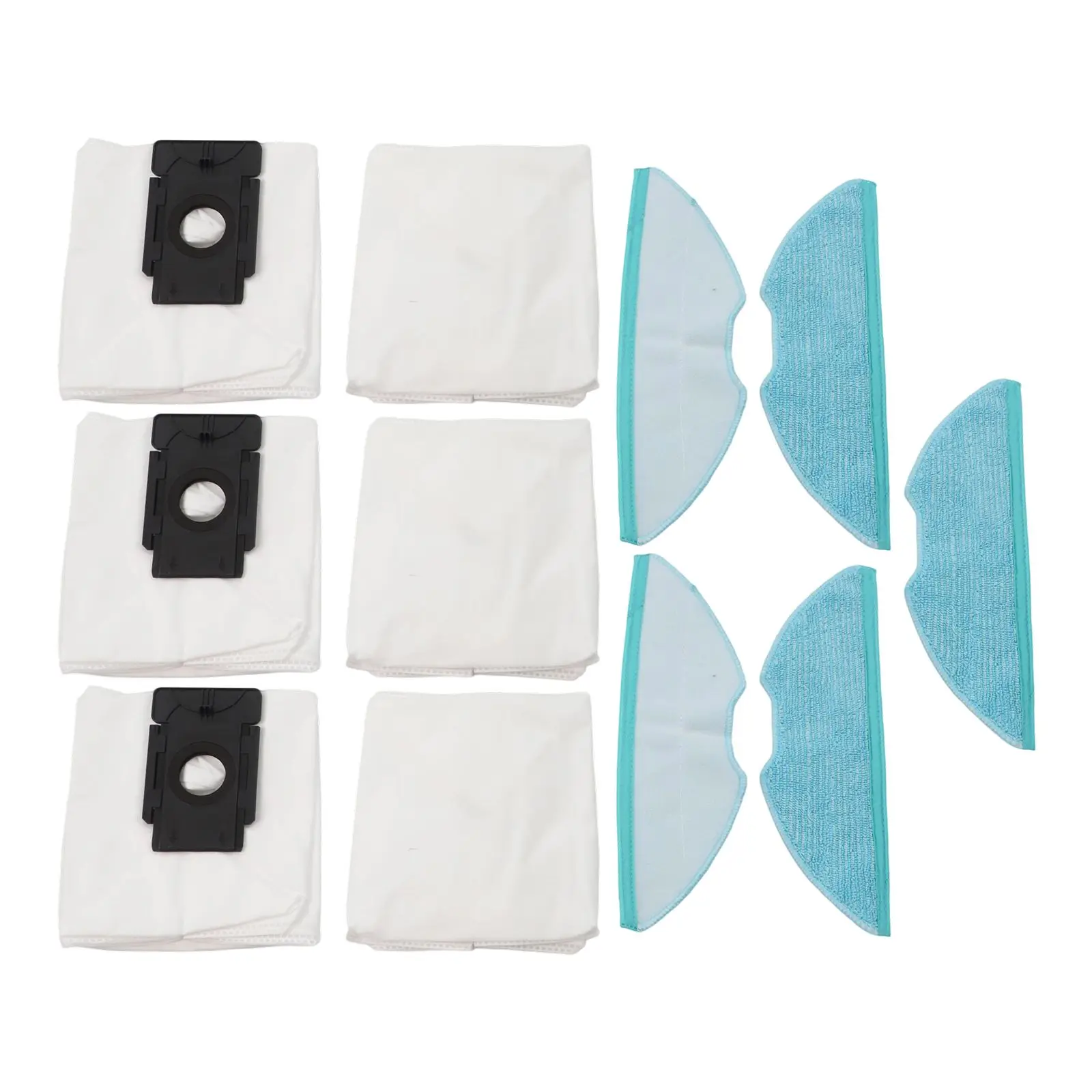 Cleaning Essentials for MEDION for x50 SW MD 2004 Robot Vacuum 5 Mop Cloths and 6 Dust Bags for Optimal Performance