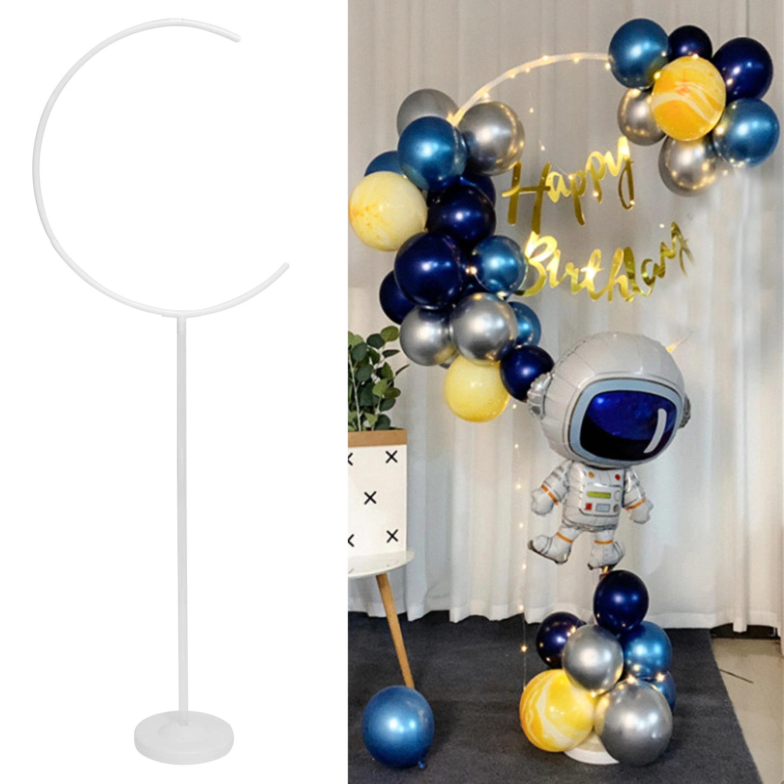 

1 Plastic Balloon Stand Reusable Lightweight Easy Assembly Wedding Birthday Baby Shower Balloon Rack