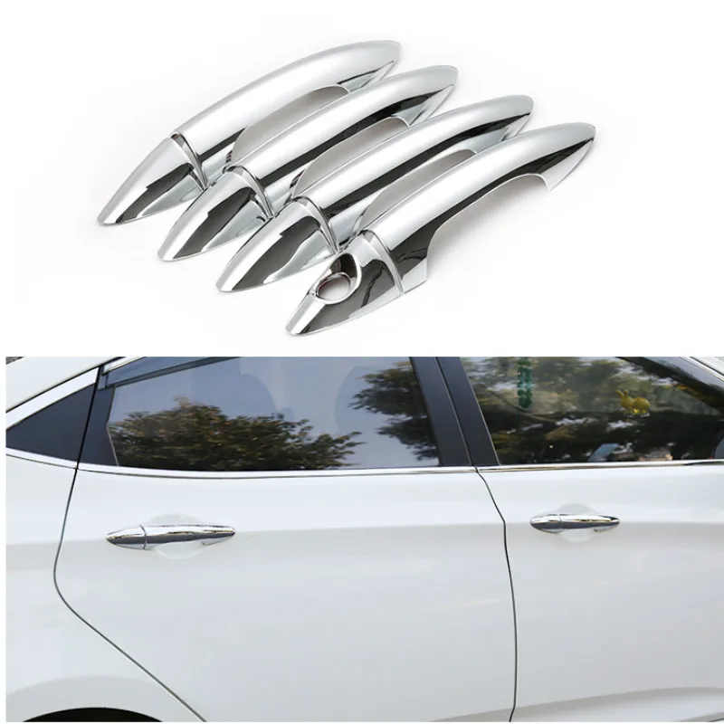 

Для Hyundai Solaris 2010 2011 2012 2013 2014 2015 Крышка дверной ручки автомобиля защитное украшение 3d стикер Стайлинг автозапчасти