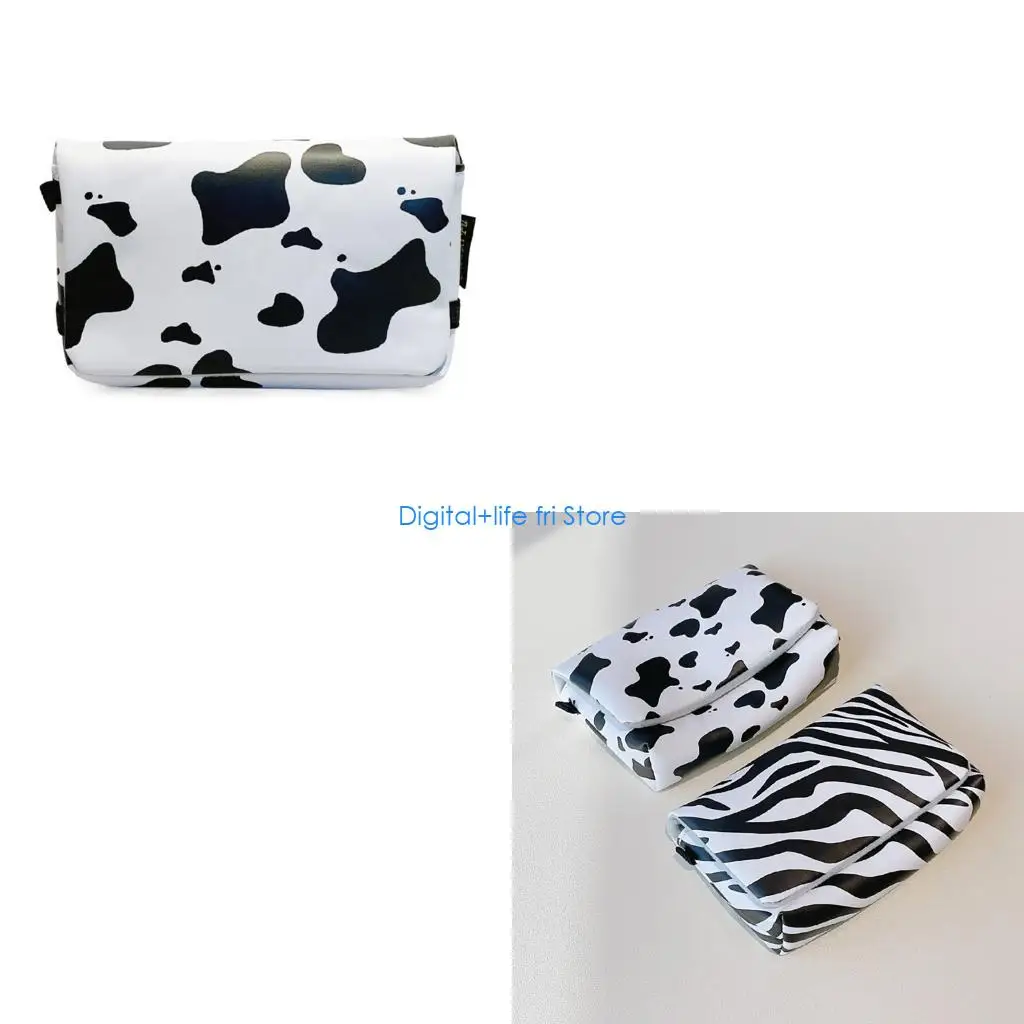E06D PU Camera Storage Bag for ZV 1F Users and More Digital Camera Vlog Camera with Convenient Compartments