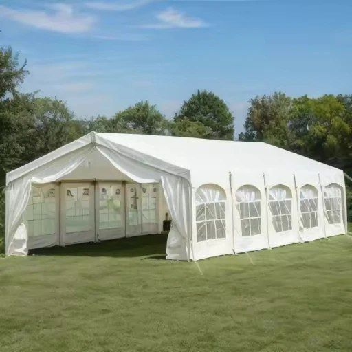 Hot-selling MEISU PF001 Large Transparent PVC Waterproof Aluminum Alloy Four-season Tent Windproof Fire Retardant UV Resistant