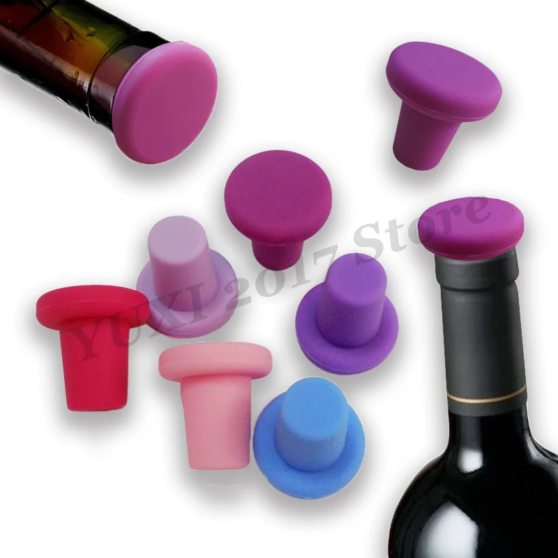 1-10PCS 14 Types Of Silicone Bottle Stoppers For Food Leak Proof Sealing Freshness Preservation And Universal Use For Home Bars