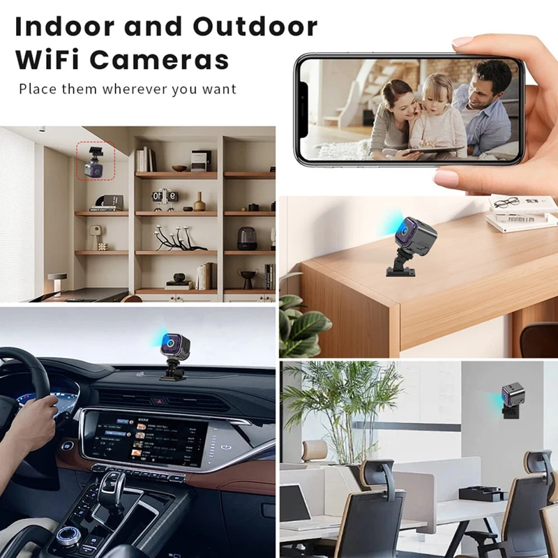 ABHU AS03 Мини-камера Умный дом Камера безопасности HD 1080P Беспроводное видеонаблюдение Встроенный аккумулятор 960 мАч Ночная камера