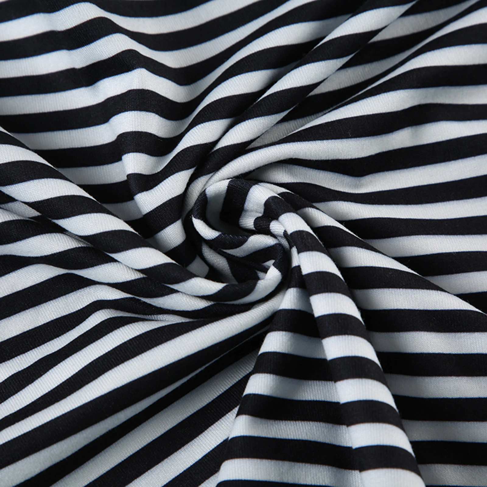 

Women T-shirt Long Sleeve Scoop Neck Fall Striped Tops Slim Fit Ladies Streetwear