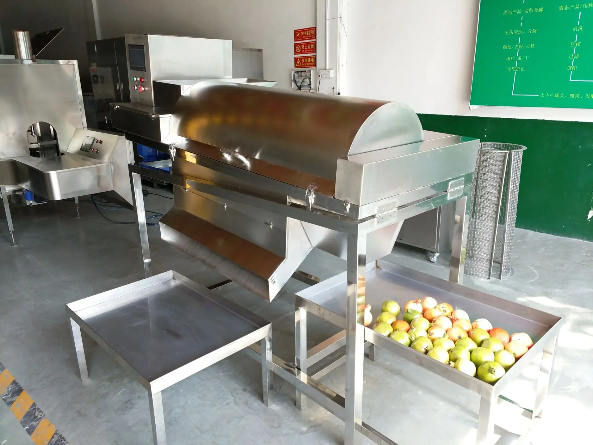 Pomegranate Crushing & Seeds Collection Seeds Arils Separator Deseeder Peeling Machine/pomegranate Processing Machine