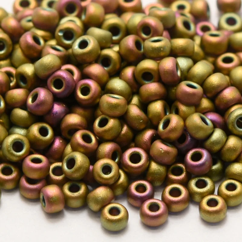 JP Miyuki Frost Round Beads Opaque Dyed Color Japanese Round Rocailles Glass Seed Beads for Jewelry Making