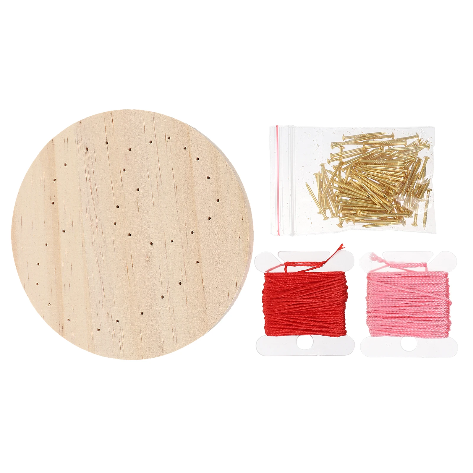 

Creative Nail String Winding Painting DIY Kit Craft Material H Gift Child Valentine Day Art nament Kits