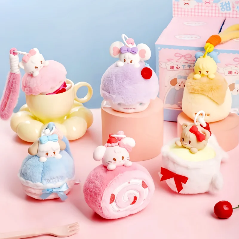 

Mikko Sweetheart Afternoon Tea Series Plush Pendant Blind Box Cute Dessert Toy for Backpack Birthday Gift Trendy Surprise Doll